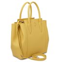 Tulipan Sac à Main en Cuir Jaune pastel TL141727