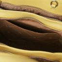 Tulipan Sac à Main en Cuir Jaune pastel TL141727