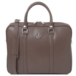Prato Exclusive Saffiano Leather Laptop Case Темный серо-коричневый TL142453