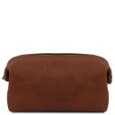 Smarty Leather Toiletry bag - Small Size Brown TL141220