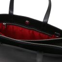 Palermo Damen - Aktentasche aus Saffiano Leder 3 Fächer Schwarz TL141369