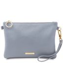 TL Bag Pochette in Pelle Morbida Celeste TL142029