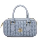 Mousse Borsa a Mano in Pelle Celeste TL142447