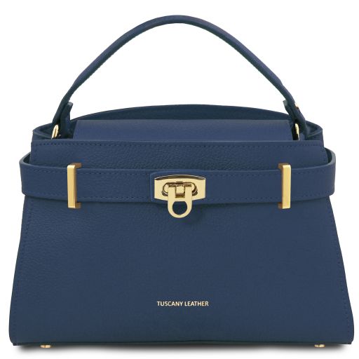 Maisy Leather Tote Темно-синий TL142455