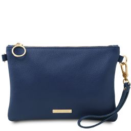 TL Bag Bolso Noche en Piel Suave Azul oscuro TL142029