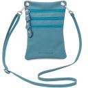 TL Bag Tracollina in Pelle Morbida Turchese TL142432