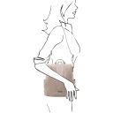 TL Bag Mochila en Piel Suave Marrón topo claro TL142138