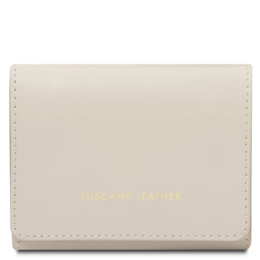 Diana Elégant Portefeuille en Cuir - Petit Modèle Beige TL142437