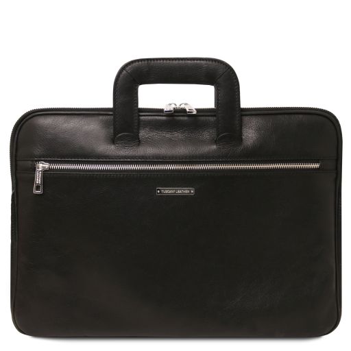 Caserta Serviette Conférencier en Cuir Noir TL142449