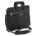 Caserta Serviette Conférencier en Cuir Noir TL142449