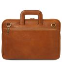 Caserta Document Leather Briefcase Natural TL142449