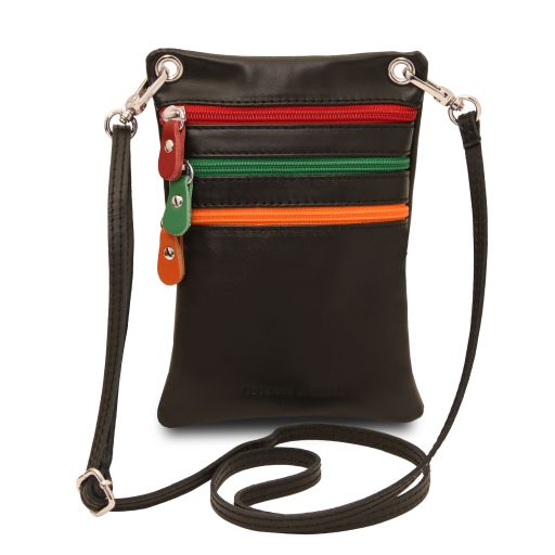 TL Bag Soft Leather Mini Cross bag Black TL142431