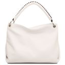 TL Bag Borsa a Spalla in Pelle Morbida Bianco TL142087