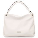 TL Bag Borsa a Spalla in Pelle Morbida Bianco TL142087