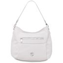 Brenda Sac Bandoulière en Cuir Souple Blanc TL142450