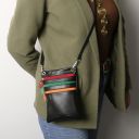 TL Bag Soft Leather Mini Cross bag Black TL142431