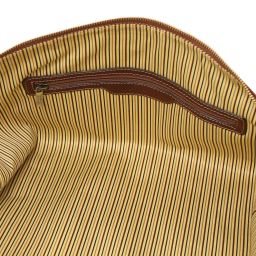 TL Voyager Дорожная кожаная сумка-даффл - Большой размер Коричневый TL141794