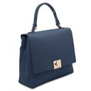 Silene Leather Convertible Backpack Handbag Dark Blue TL142152