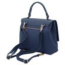 Silene Leather Convertible Backpack Handbag Dark Blue TL142152