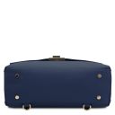 Silene Leather Convertible Backpack Handbag Dark Blue TL142152
