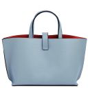 Agatha Handtasche aus Leder Himmelblau TL142456