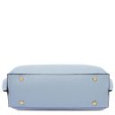 Agatha Handtasche aus Leder Himmelblau TL142456