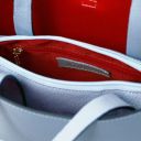 Agatha Handtasche aus Leder Himmelblau TL142456