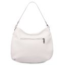 Brenda Sac Bandoulière en Cuir Souple Blanc TL142450