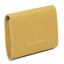 Iside Exclusive Leather Wallet - Small Size Pastel yellow TL142436