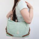 Sierra Suede Leather Shoulder bag Coffee TL142419