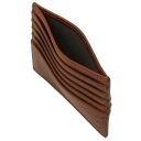 Kreditkartenetui aus Leder Braun TL142469