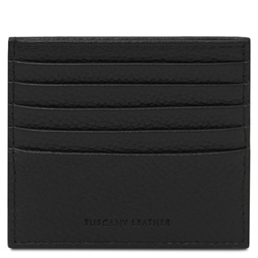 Portacarte di Credito in Pelle Nero TL142470