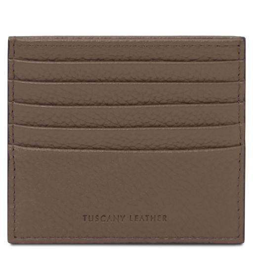 Portacarte di Credito in Pelle Talpa scuro TL142470