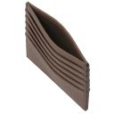 Portacarte di Credito in Pelle Talpa scuro TL142470
