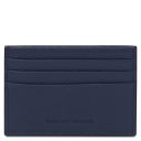 Leather Credit Card Holder Dark Blue TL142472