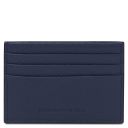 Leather Credit Card Holder Dark Blue TL142472