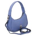 Michelle Leather Handbag - Small Size Синий TL142478