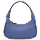 Michelle Leather Handbag - Small Size Синий TL142478