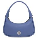 Michelle Leather Handbag - Small Size Синий TL142478