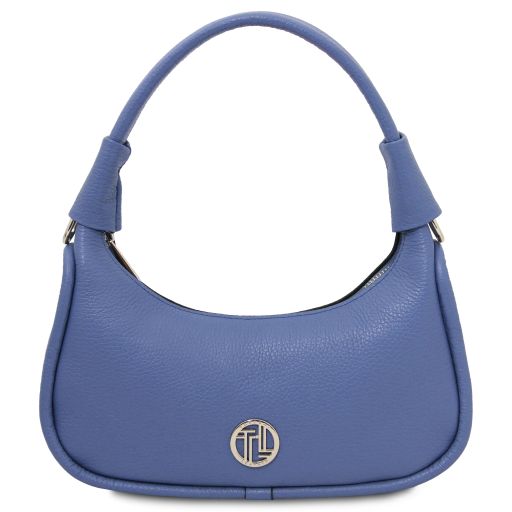 Michelle Leather Handbag - Small Size Синий TL142478