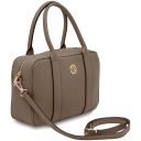 Stephany Leather Handbag Темный серо-коричневый TL142439
