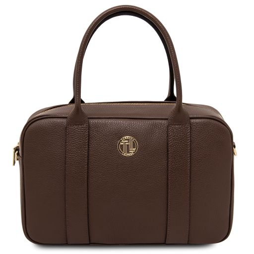 Stephany Leather Handbag Coffee TL142439