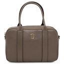 Stephany Leather Handbag Темный серо-коричневый TL142439