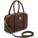 Maiorca Leather Handbag and zip Around Leather Wallet Coffee TL142486