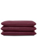 Sia Clutch aus Weichem Leder Bordeaux TL142479