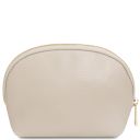 Vera Kosmetiktasche aus Weichem Leder Beige TL142438