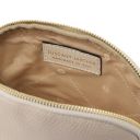 Vera Kosmetiktasche aus Weichem Leder Beige TL142438