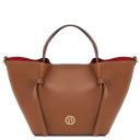 Legame Sac Shopping en Cuir - Grand Modèle Cognac TL142481
