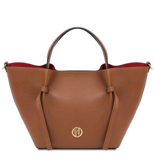 Legame Sac Shopping en Cuir - Grand Modèle Cognac TL142481
