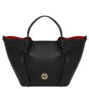 Legame Sac Shopping en Cuir - Grand Modèle Noir TL142481